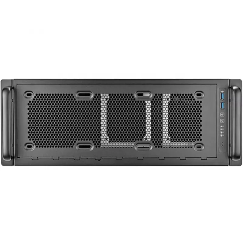 Rackmount Case 4U SILVERSTONE RM45-360 — 4U važiuoklė, palaiko ATX pagrindines plokštes, montuojama stove