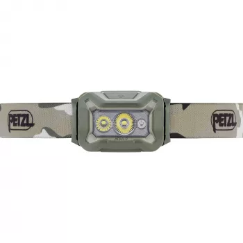 Žibintuvėlis ant galvos PETZL Aria 2 rgb-desert — įkraunamas 200 liumenų