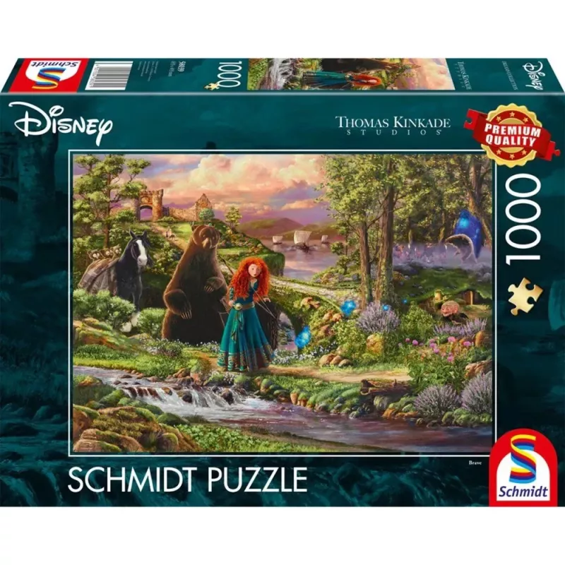 Thomas Kinkade Studios: Disney Dreams Collection - Brave, Merida Legende der Highlands, 1000 dalių dėlionė