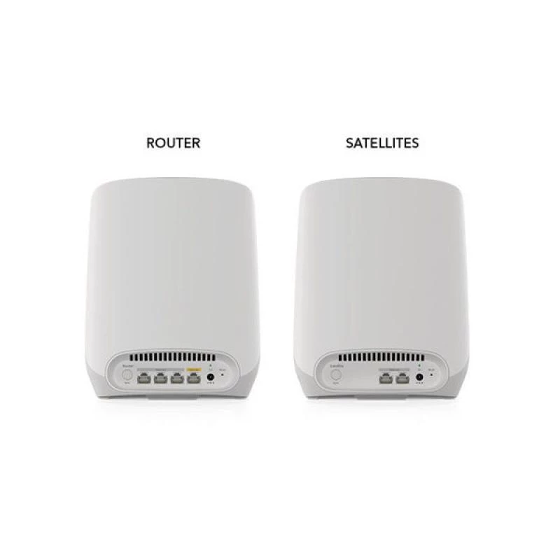 NETGEAR Orbi RBK762S Tri-band (2.4 GHz / 5 GHz / 5 GHz) Wi-Fi 6 (802.11ax) balta 5 vidinė