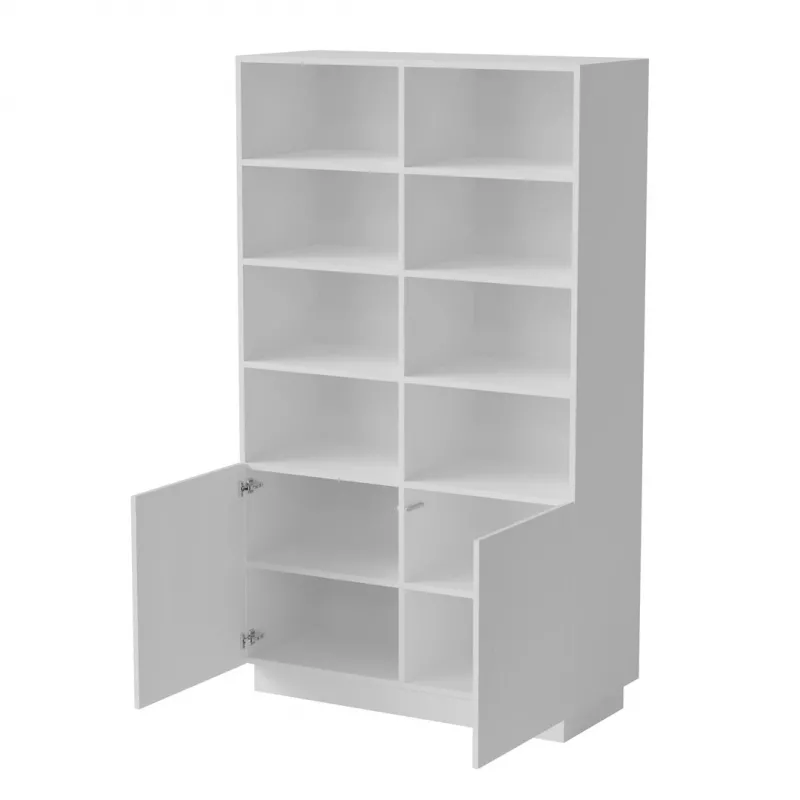 Spintelė Cama Meble LIVERTI knygų spinta 100×420×1705 mm balta