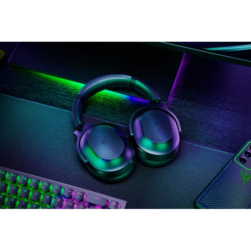 Razer Barracuda Pro ausinės laidinės ir belaidės lankeliu žaidimams USB Type-C Bluetooth juodos