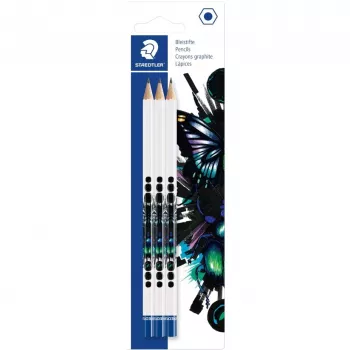 Pieštukas Staedtler HB 3 vnt., modelis 130HBBK3E1 — HB kietumas, 3 vienetų rinkinys