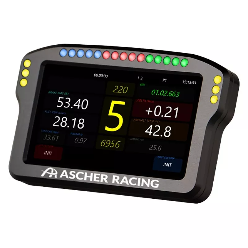 Vairo skydelis Ascher Racing 5 colių modelis 76080029 sim lenktynių ekranams