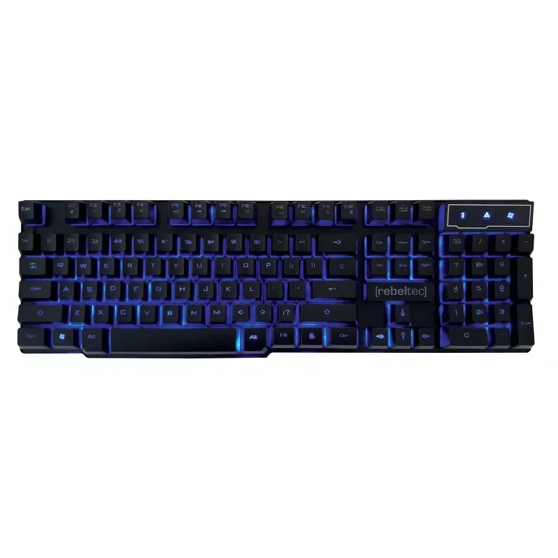 Klaviatūra su pele Rebeltec SHERMAN Gaming USB QZERTY anglų juoda