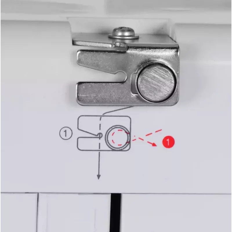 Pusiau automatinė siuvimo mašina SINGER M1005 — 11 dygsnių, 4 mm dygsnio plotis, viršutinė įdedama ritė, laisva rankovė, 2,5 kg
