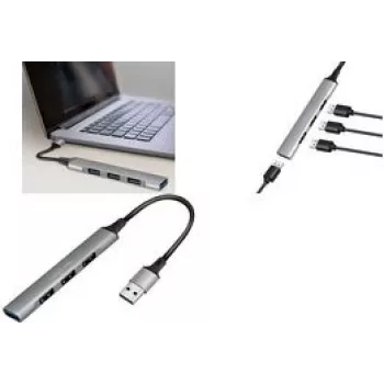 LogiLink USB Hub USB 3.0 4 prievadų plonas aliuminis pilkas (UA0391)