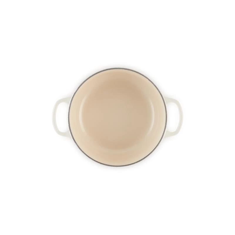 Le Creuset Signature Roaster apvalus baltas 20 cm