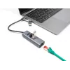 DeLOCK 64282 nešiojamojo kompiuterio dokavimo stotelė ir prievadų replikatorius, laidinis, USB 3.2 Gen 1 (3.1 Gen 1) Type-C, pilka (64282)