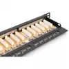 Digitus CAT 6 Class E didelio tankio ekranuotas pataisos skydelis, juodas