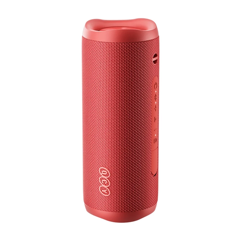 Nešiojamas belaidis garsiakalbis QCY SP7 raudonas — Bluetooth 5.0, kompaktiškas nešiojamas dizainas