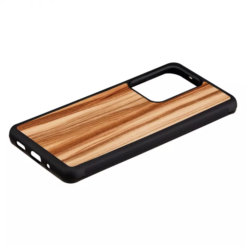 man and wood telefono dėklas Samsung Galaxy S20 Ultra — cappuccino Juoda