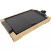Elektrinė kepsninė CECOTEC Tasty&Grill 2000 Bamboo Juoda — modelis 3058, kompaktiška stalviršinė kepsninė