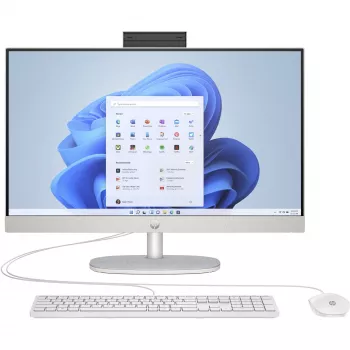 HP 24-cr0006ng - „All-in-One“ (pilnas sprendimas) - Ryzen 5 7520U / 2,8 GHz - RAM 16 GB - SSD 512 GB - NVMe - Radeon 610M - 1GbE, „Wi-Fi 6“, „Bluetooth 5.3“ - WLAN: 802.11a/b/g/n/ac/ax, Bl