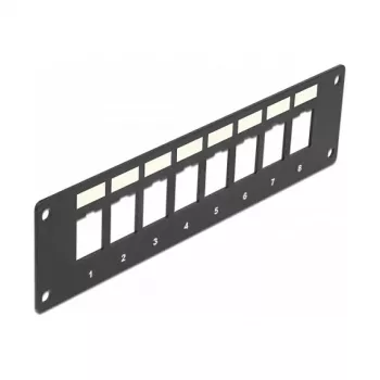 Pleistras skydelis DELOCK 86597 — metalinis, juodas, 50 mm x 1,6 mm x 185 mm
