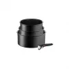 TEFAL Puodų rinkinys, 4 vnt. | L7649453 Ingenio Ultimate | 16/18/20 cm | Aliuminis | Juoda