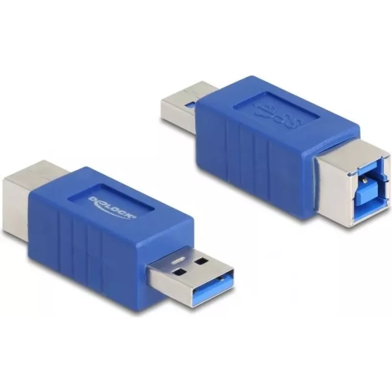 DeLOCK 67217 kabelių adapteris USB Type-A USB Type-B mėlynas