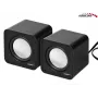 2 krypčių PC garsiakalbis Audiocore AC870 B — 3 W RMS, laidinis USB maitinimas, 3,5 mm įvestis, 2.0 kanalai