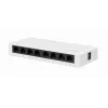 Nevaldomas komutatorius GEMBIRD NSW-G8-01 — 8× Gigabit Ethernet (10/100/1000), baltas, DC 5V
