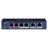 Hikvision DS-3E0106HP-E Network Links Unmanaged Fast Ethernet (10/100) PoE Support mėlynas