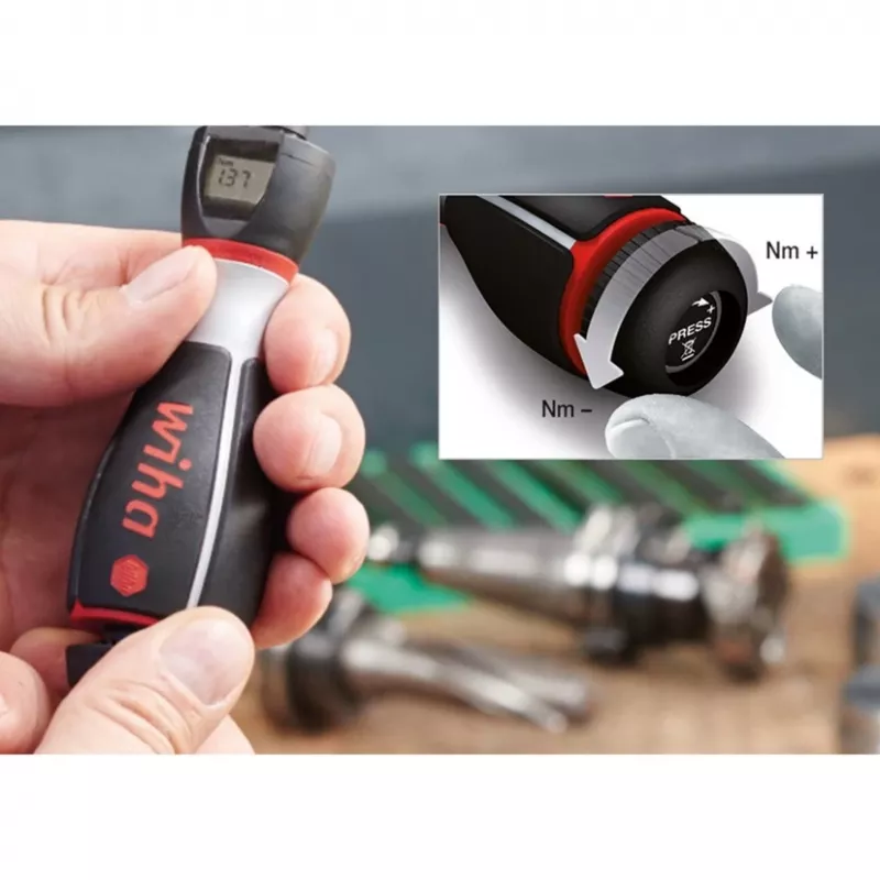 Rankinis kelių antgalių momentinis atsuktuvas Wiha 36888 — plotis 40 mm, ilgis 134 mm, svoris 373 g