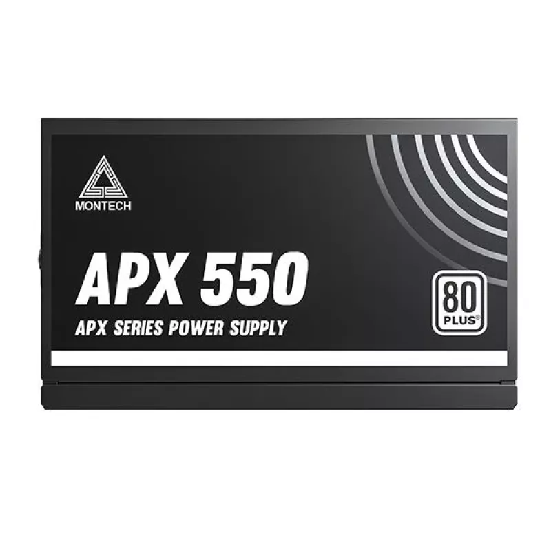 Montech APX550 maitinimo blokas 550 W 20+4 kontaktų ATX juodas