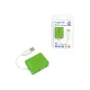 USB Hub LOGILINK UA0138 — 4 prievadų USB 2.0 šakotuvas, žalias, iki 480 Mbit/s