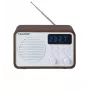 Nešiojamasis radijas su Bluetooth ir USB BLAUPUNKT PP7BT, spalva: rudas medis/balta