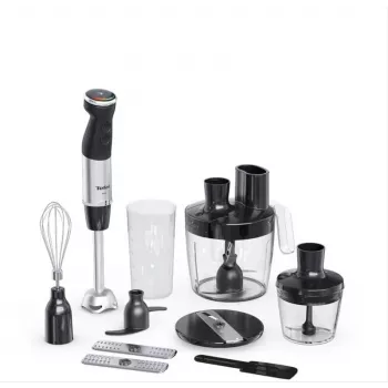 Tefal Quickchef+ HB67G830 blenderis 0,8 l panardinamasis blenderis 1000 W juodas, nerūdijantis plienas