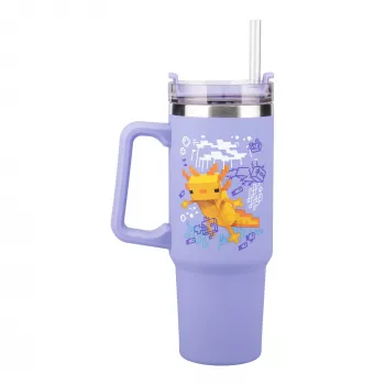 Geriamasis butelis Paladone Minecraft Axolotl 900 ml – daugkartinio naudojimo vandens butelis