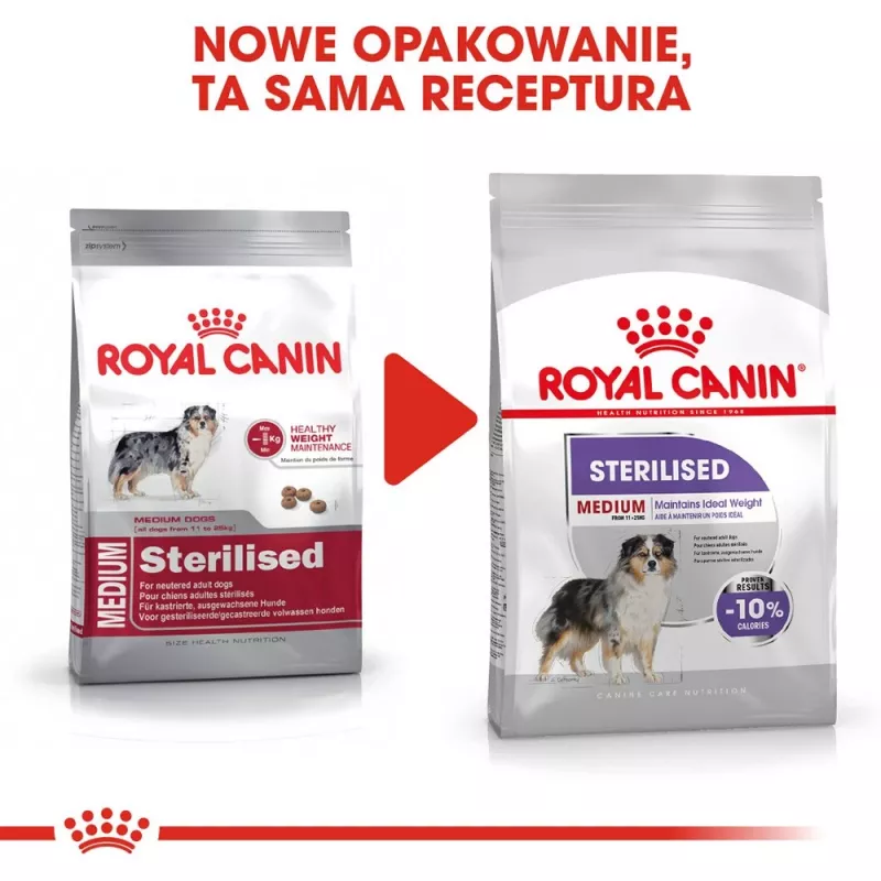 ROYAL CANIN Medium Sterilised sausas šunų maistas - 3 kg
