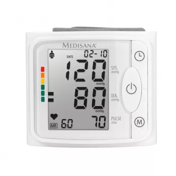 Medisana BW 320 riešinis kraujospūdžio matuoklis - automatinis, 2 vartotojai, 120 atminties