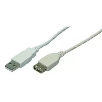 USB kabelis LogiLink 2m USB 2.0 USB A pilkas