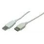 USB kabelis LogiLink 2m USB 2.0 USB A pilkas