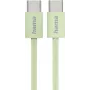 Hama Fabric USB laidas USB 2.0 1 m USB C Žalias