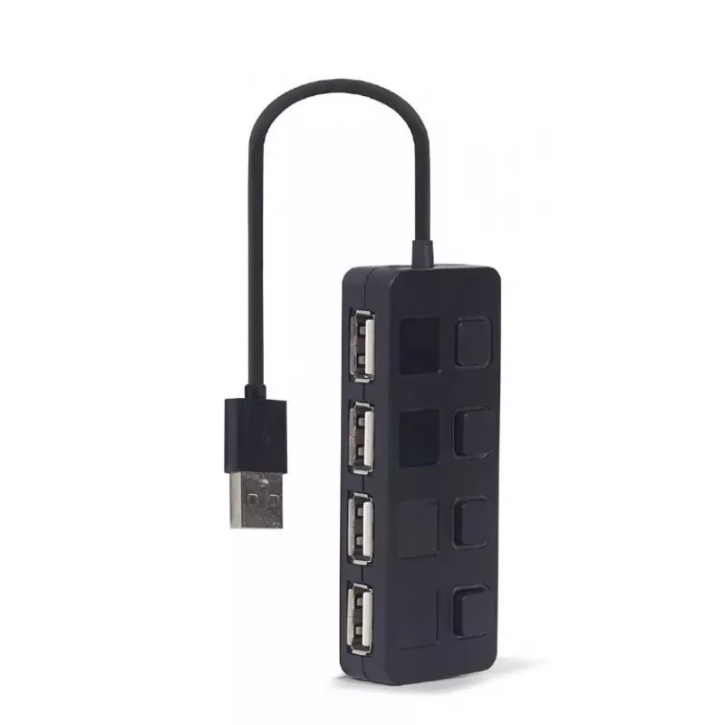 USB 2.0 sąsajos šakotuvas Gembird UHB-U2P4-05 su 4 USB prievadais