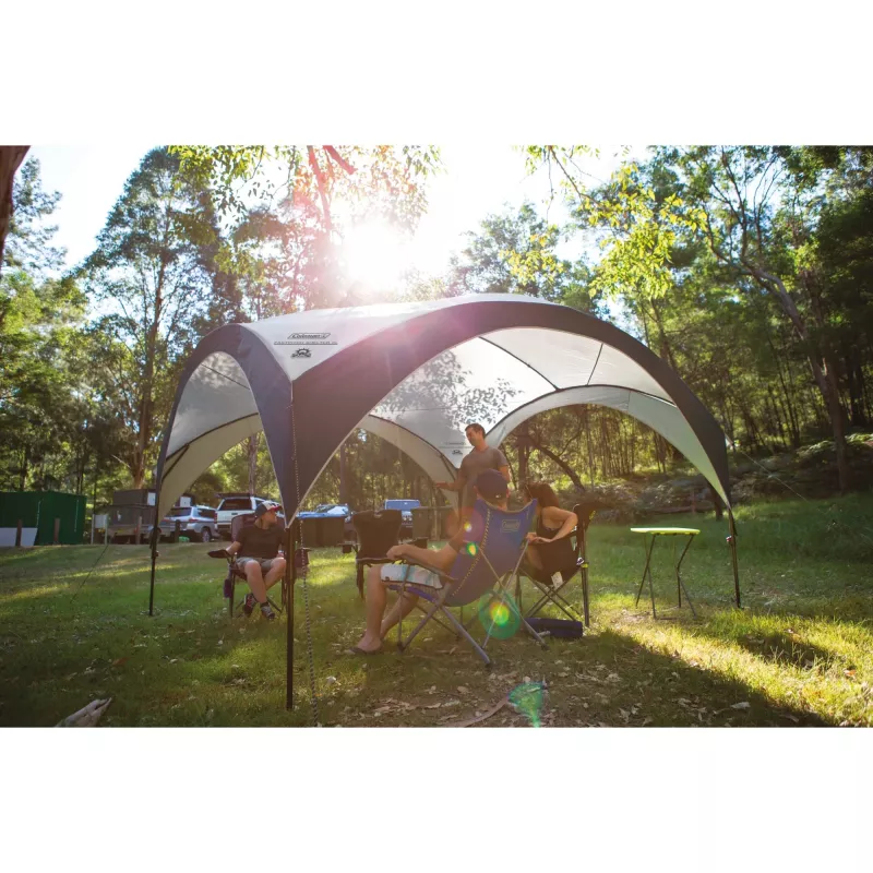FastPitch Event Shelter XL, paviljonas sidabrinis/tamsiai mėlynas, 4,5 x 4,5 metro