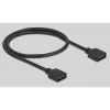 Delock - RGB LED šviesos koncentratorius - 10 prievadų - juodas (64128)