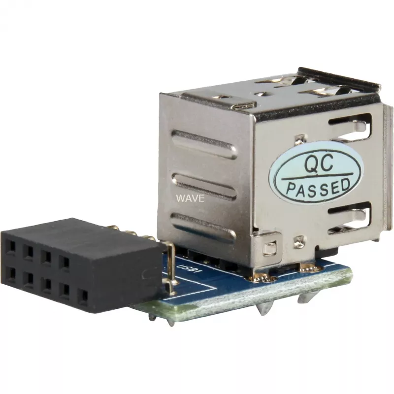 Jungtis DeLOCK 1 x 9 kontaktų 2,54 mm/2 x USB 2.0-A 41825