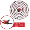 Einhell GE-LC 18 Li - Solo 4,3 m/s 18 V ličio jonų (Li-Ion) juoda - raudona akumuliatorinė grandininis pjūklas (4501761)