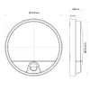 LED lempa MACLEAN MCE291W su IR judesio jutikliu, 10W, 3000K