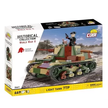 Cobi Building Blocks Light Tank 7TP modelis, 669 dalys, COBI-2661