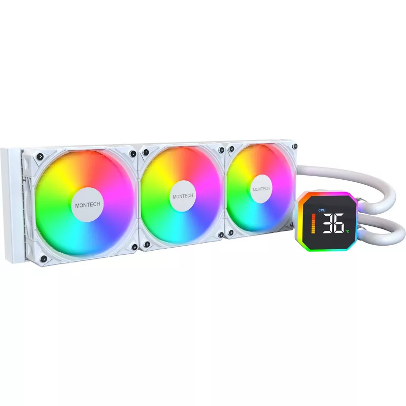 CPU AUŠINTUVAS KELIEMS LIZDAMS BALTAS / HYPERFLOW DIGITAL 360 MONTECH