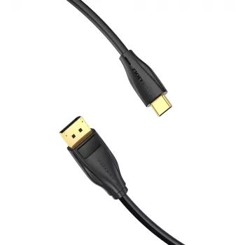 Vention USB-C į DisplayPort 8K laidas 2 m, USB Type-C į DP, juodas