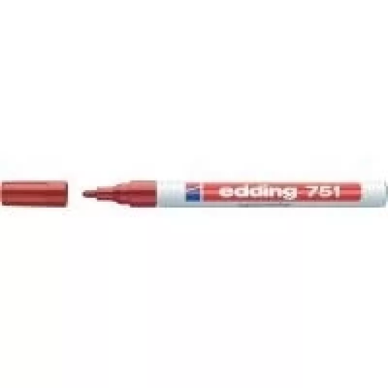 Dažų žymeklis Edding 750 (modelis 4-750-1-3002) raudonas, antgalis 2–4 mm, nepermatomi permanentiniai dažai