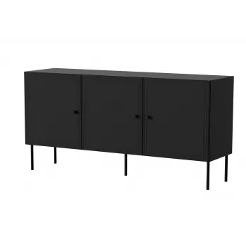 Cama 3D komoda PALAZZO BIS 151x40x75 matinis juodas