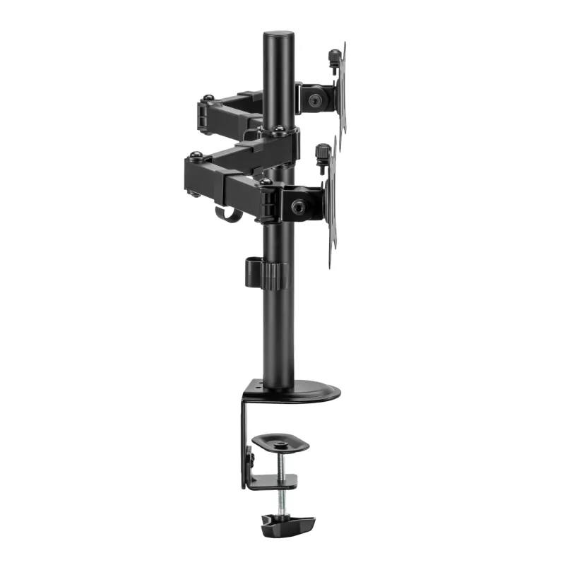 Monitoriaus sieninis laikiklis SBOX LCD-352/2-2 13–32 colių ekranams, dviguba svirtis, 2×8 kg apkrova, VESA 100×100