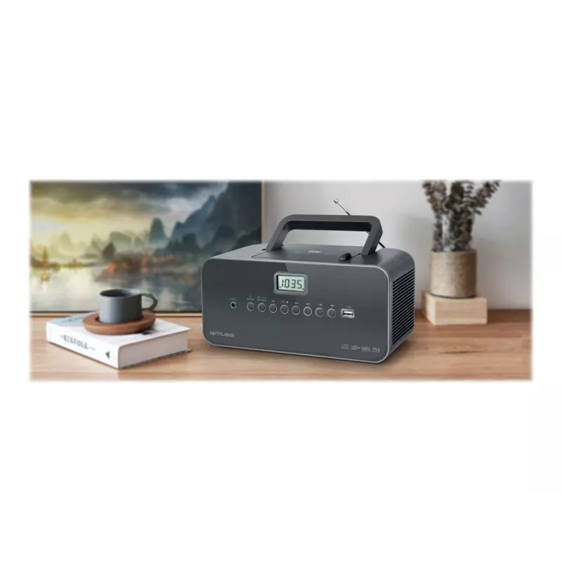 Muse M-28 DG CD grotuvas Nešiojamasis CD grotuvas Juodas
