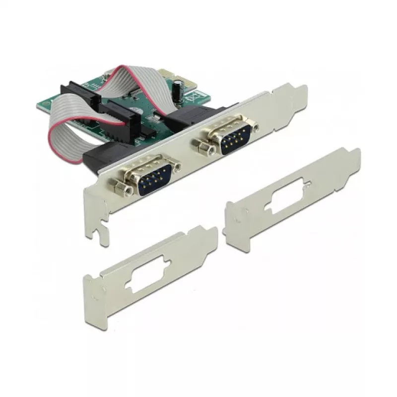 DeLOCK PCI Express x1 kortelė su 2 nuosekliaisiais RS-232 prievadais