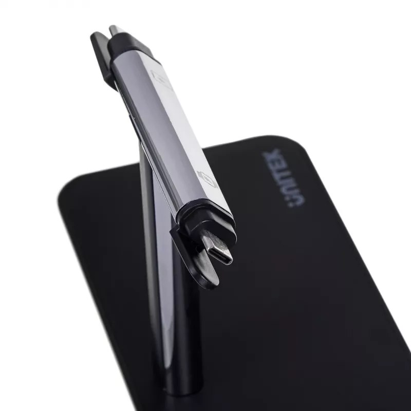 Laisvai stovinti krovimo stotelė UNITEK P1212A 15W belaidis ABS juoda sidabrinė